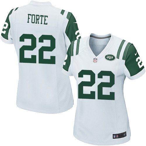 Women's Game Matt Forte Nike Jersey White Road - #22 NFL New York Jets